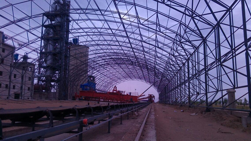 煤棚網(wǎng)架安裝